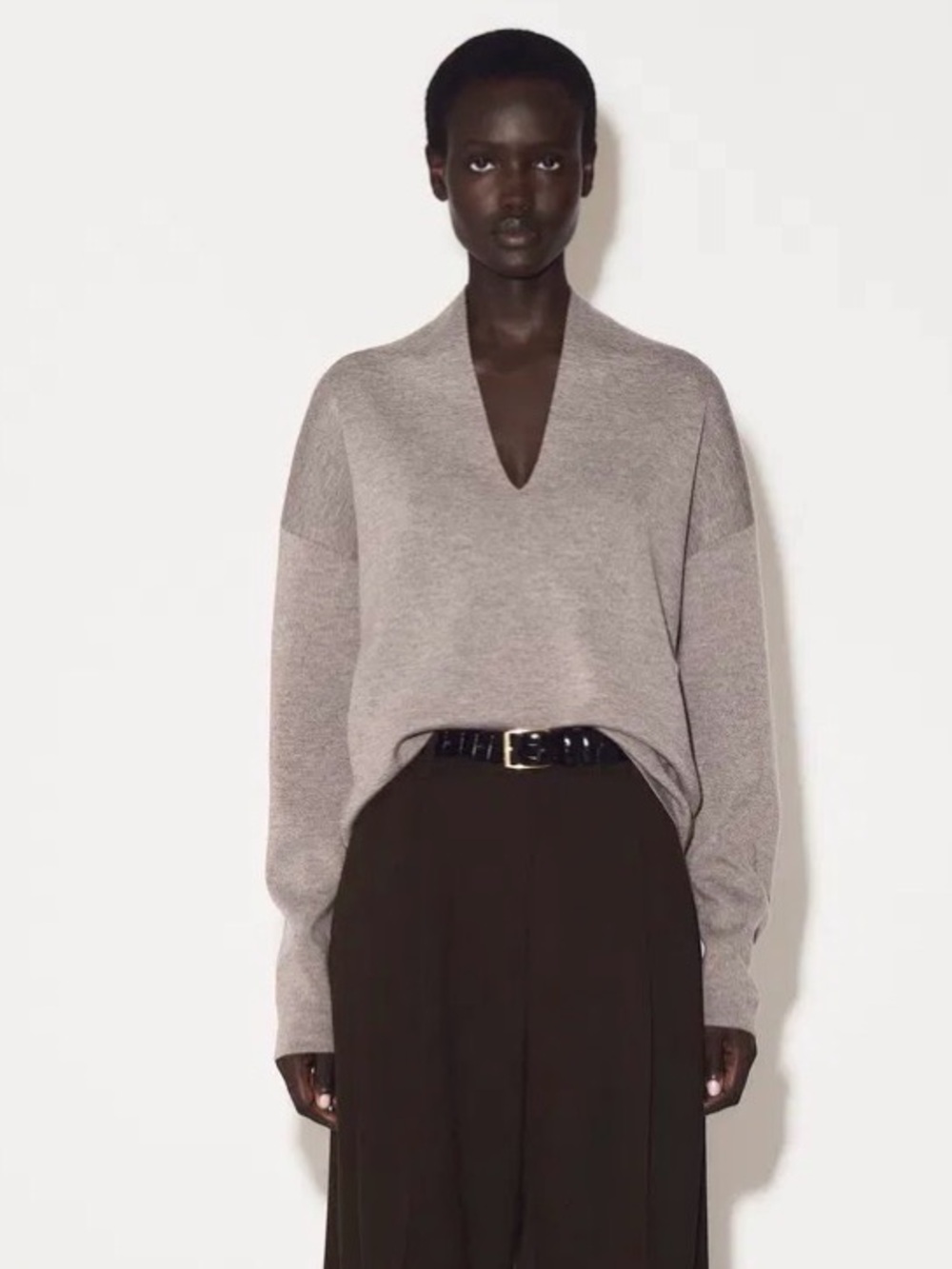 ISO Cos Draped V Neck Jumper